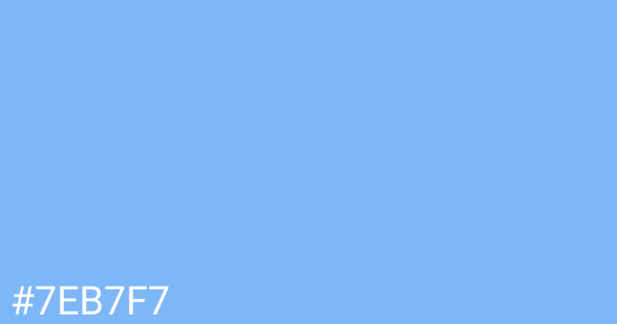Hex color #7eb7f7 graphic
