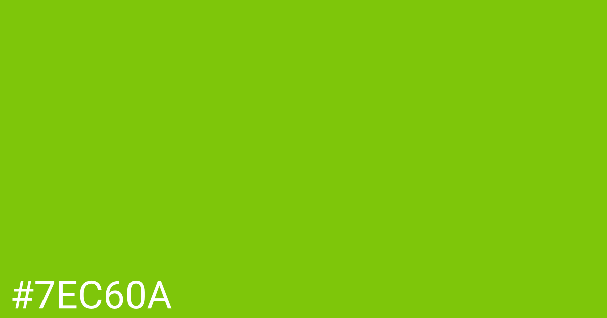 Hex color #7ec60a graphic