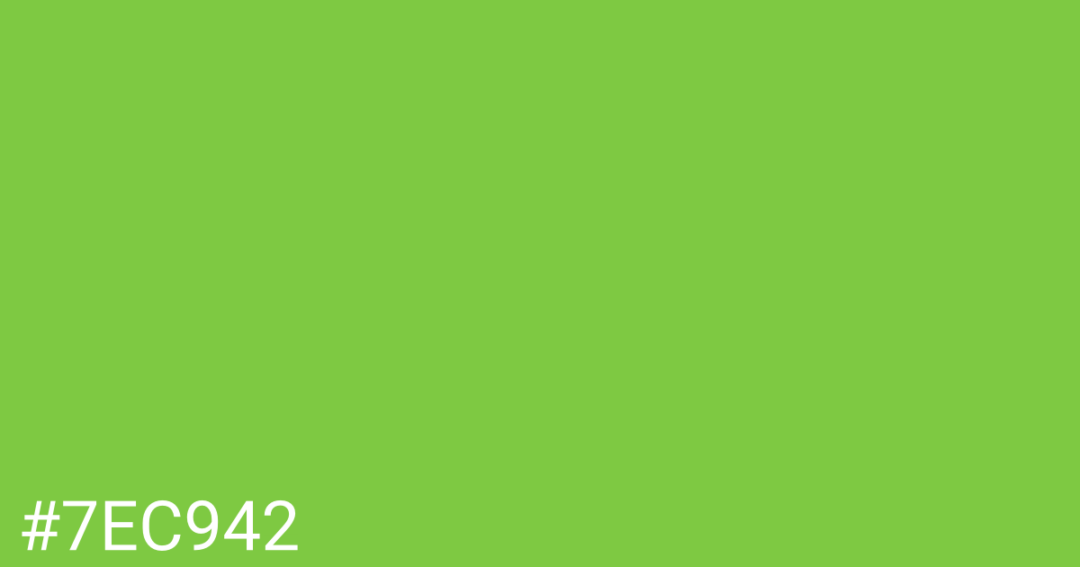 Hex color #7ec942 graphic