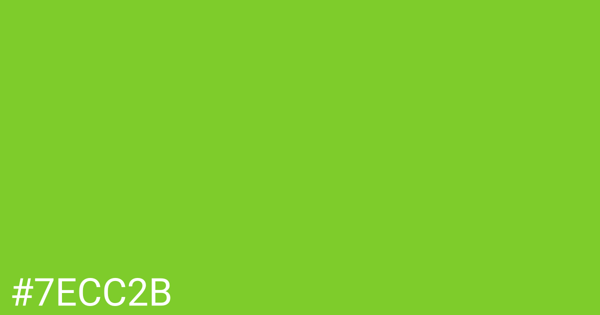 Hex color #7ecc2b graphic