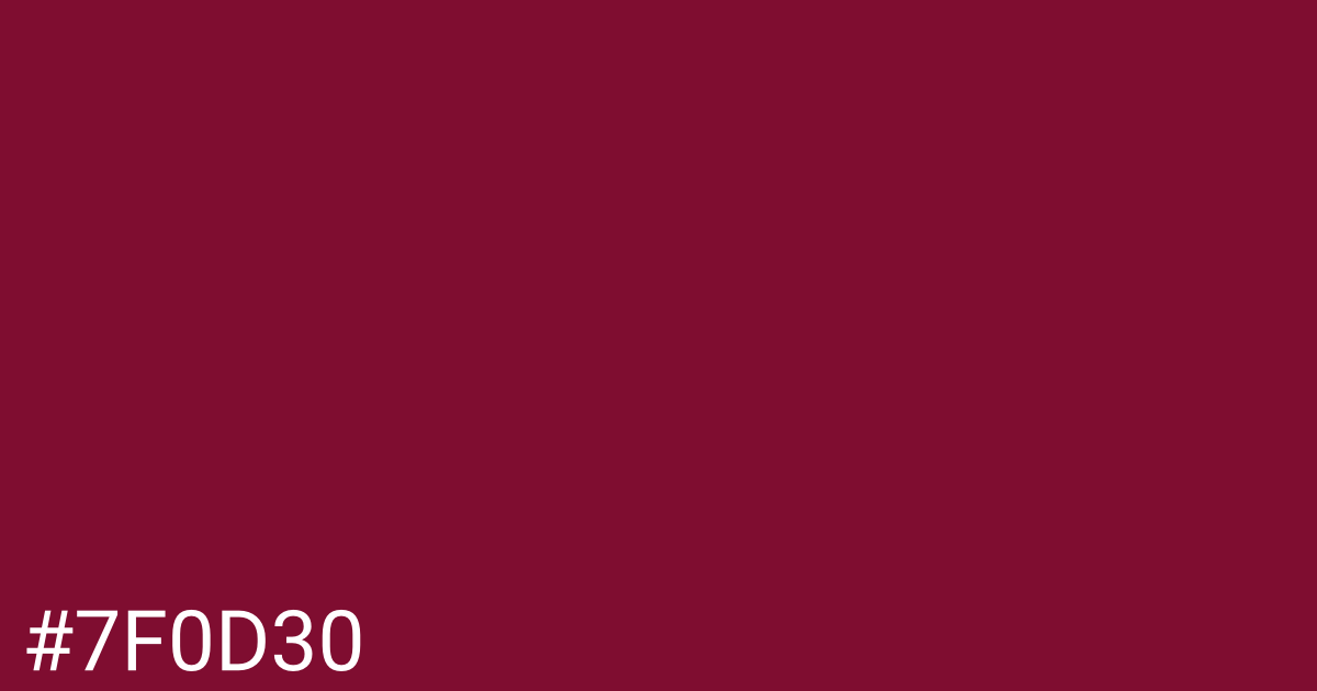 Hex color #7f0d30 graphic