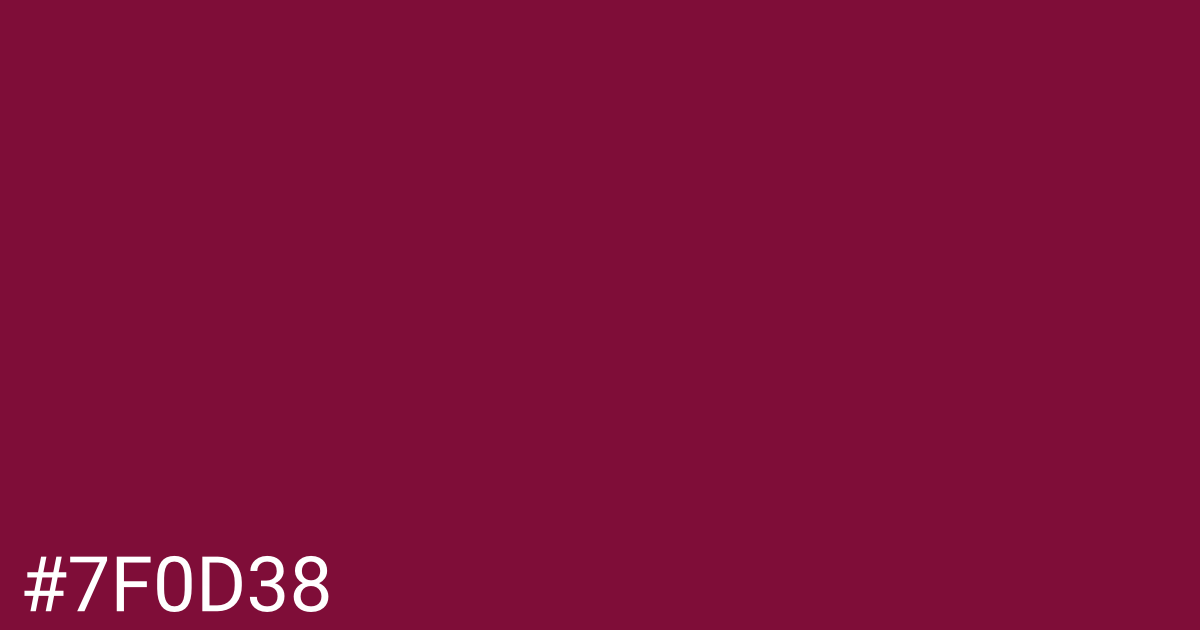 Hex color #7f0d38 graphic