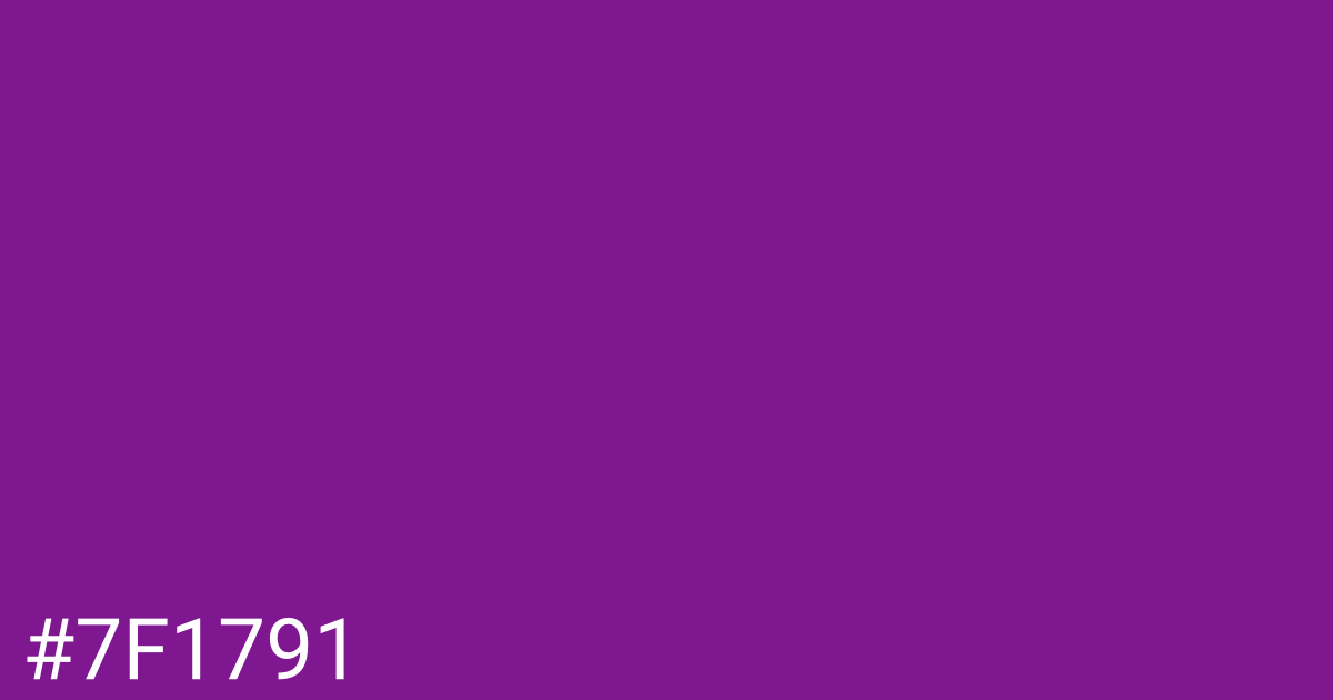 Hex color #7f1791 graphic