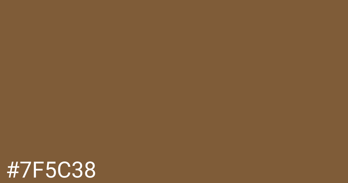 Hex color #7f5c38 graphic
