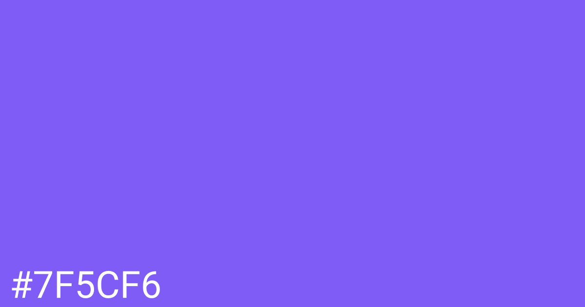 Hex color #7f5cf6 graphic
