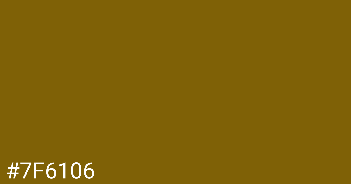 Hex color #7f6106 graphic