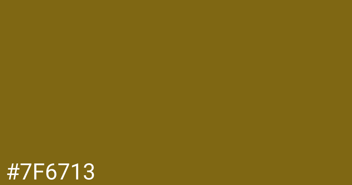 Hex color #7f6713 graphic