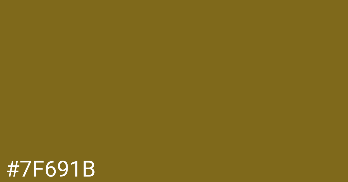 Hex color #7f691b graphic