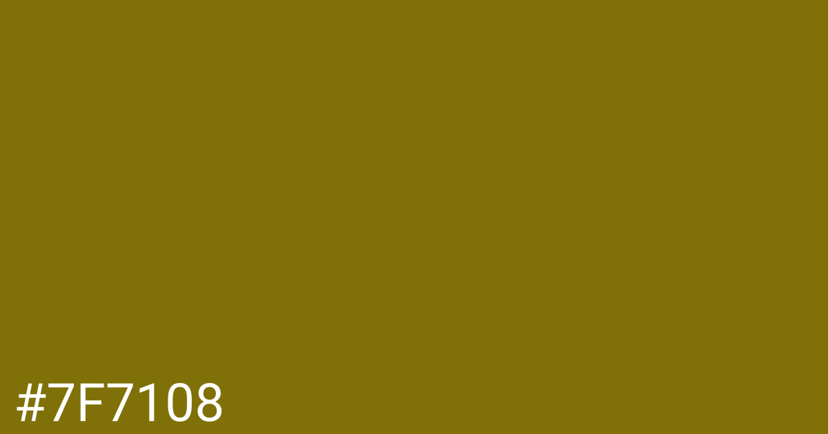 Hex color #7f7108 graphic