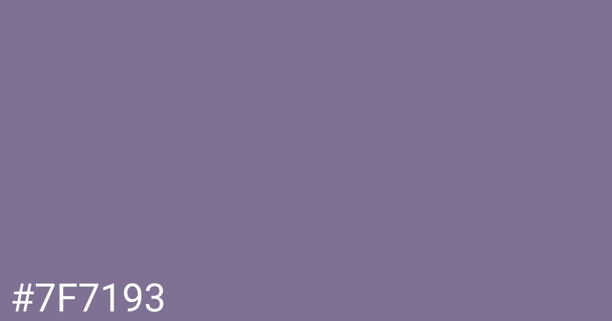 Hex color #7f7193 graphic