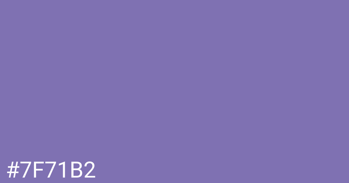 Hex color #7f71b2 graphic