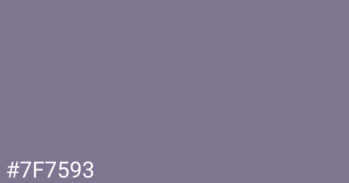 Hex color #7f7593 graphic