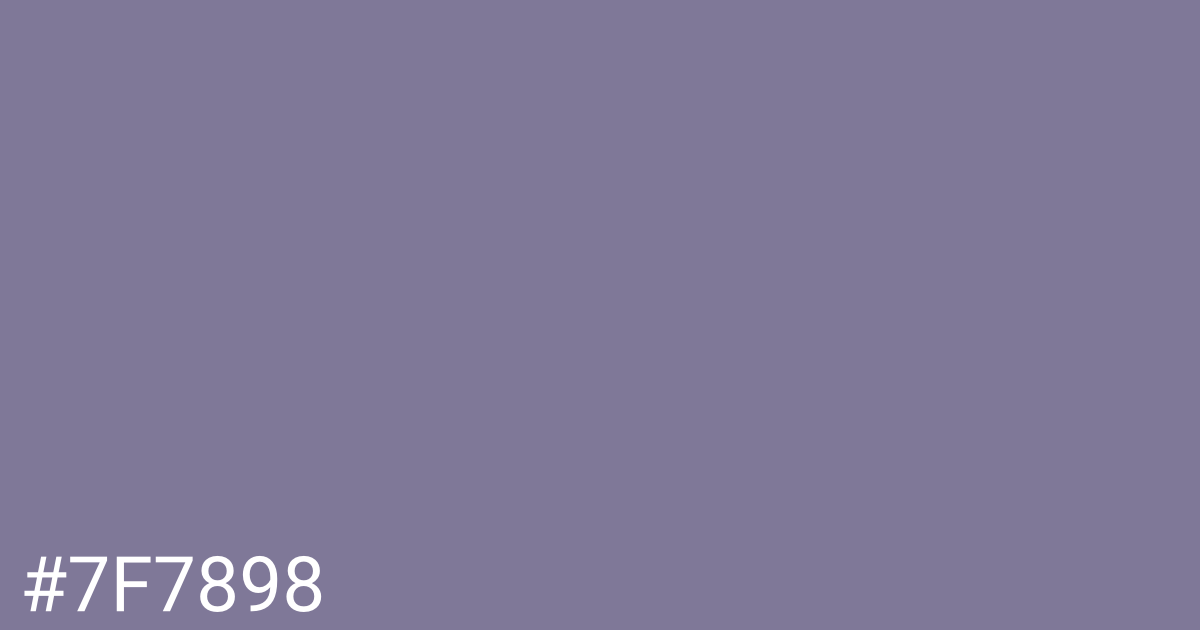 Hex color #7f7898 graphic