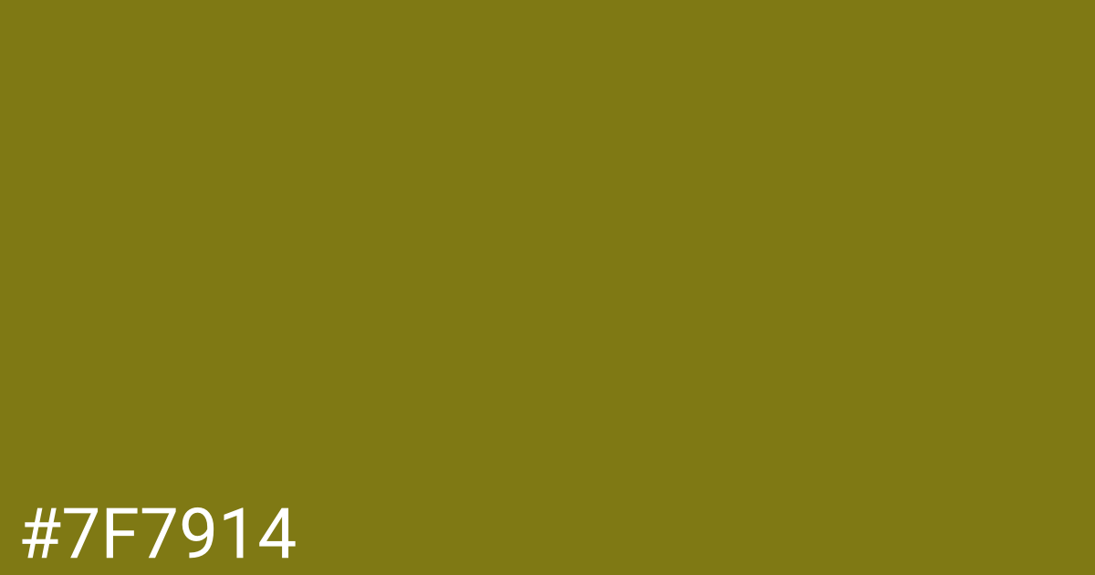 Hex color #7f7914 graphic