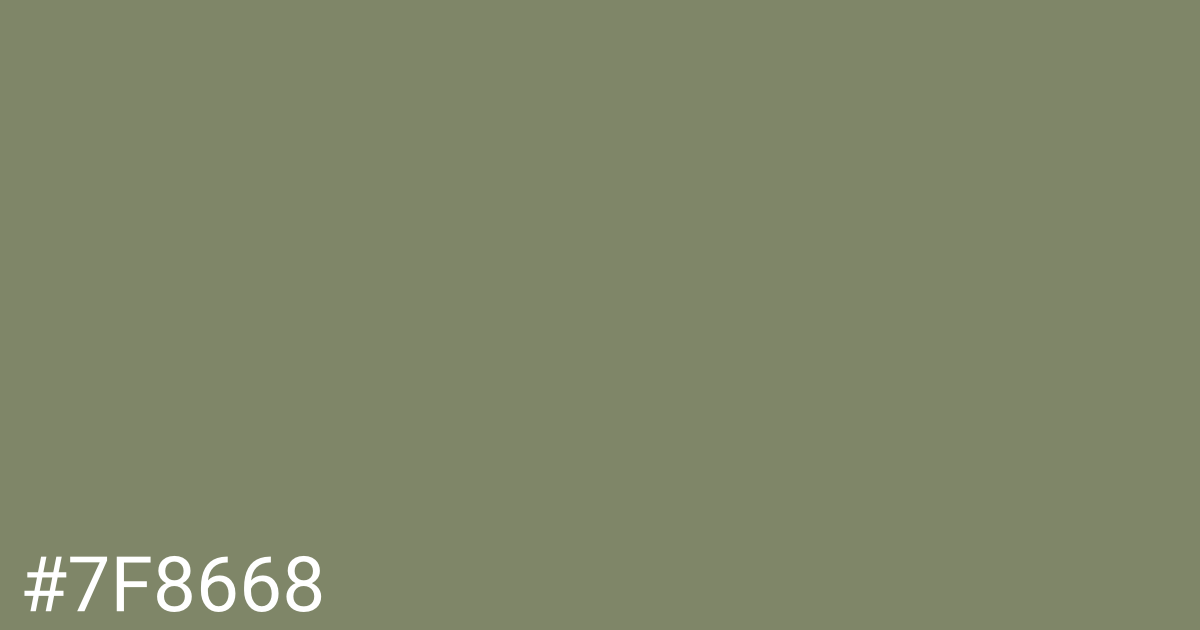 Hex color #7f8668 graphic