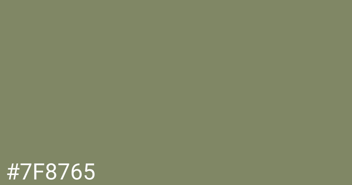 Hex color #7f8765 graphic