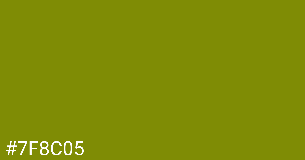 Hex color #7f8c05 graphic