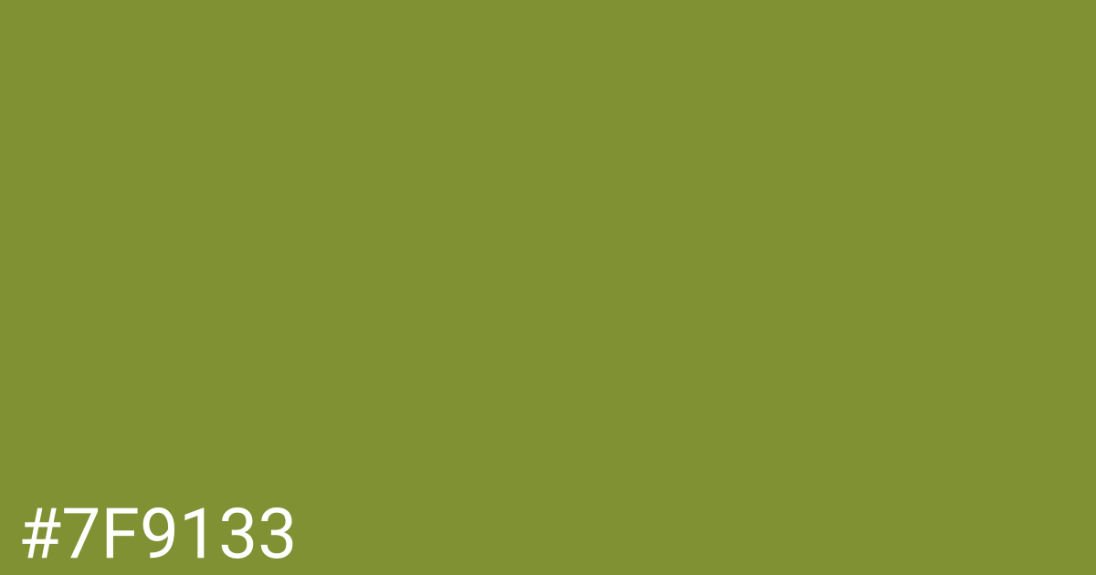 Hex color #7f9133 graphic