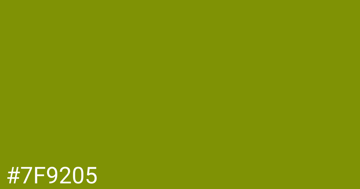 Hex color #7f9205 graphic