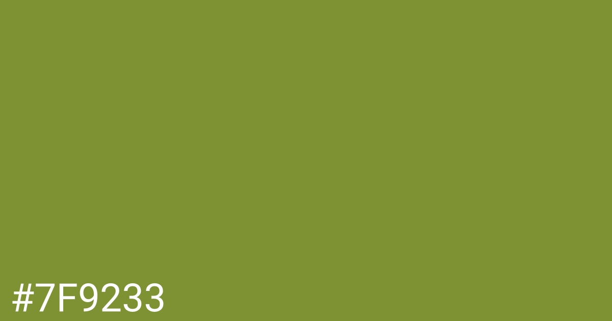 Hex color #7f9233 graphic