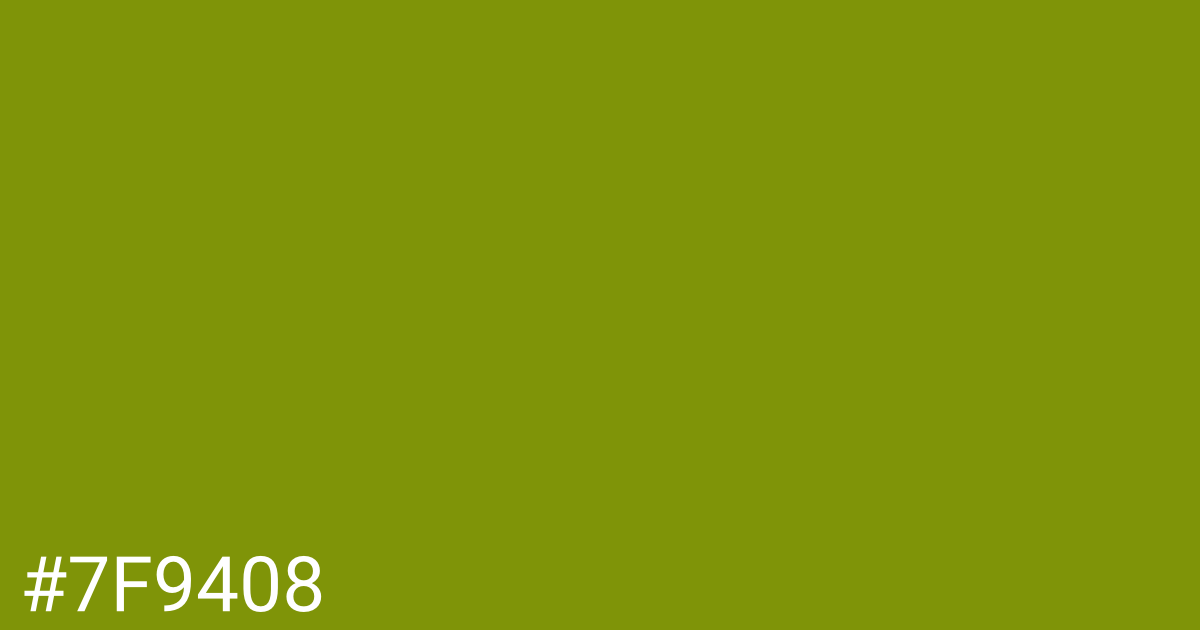 Hex color #7f9408 graphic
