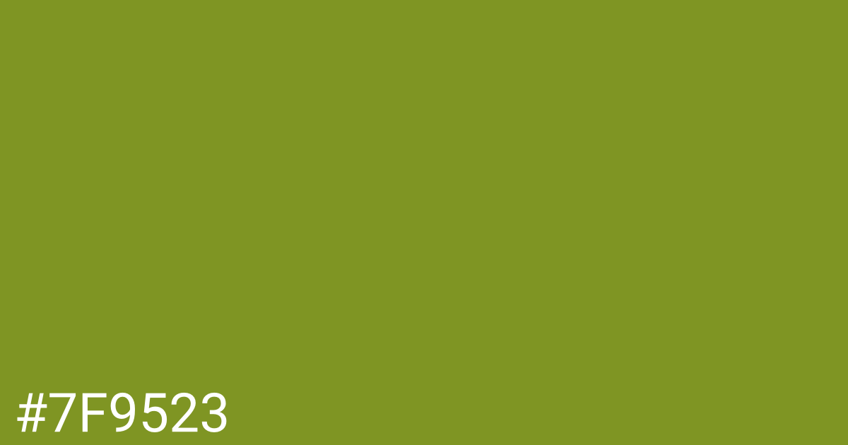 Hex color #7f9523 graphic