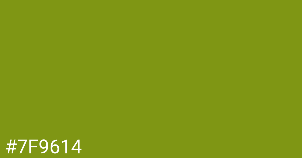 Hex color #7f9614 graphic