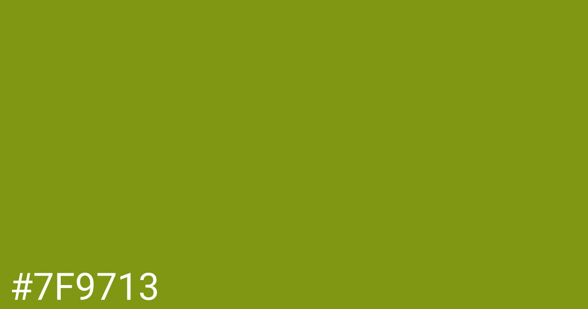 Hex color #7f9713 graphic