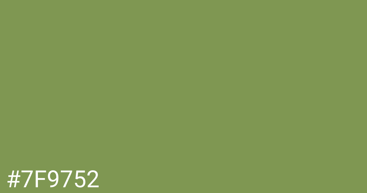 Hex color #7f9752 graphic