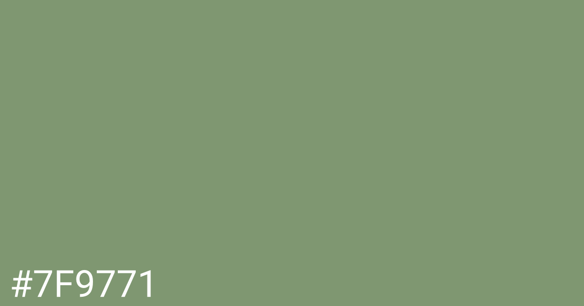 Hex color #7f9771 graphic