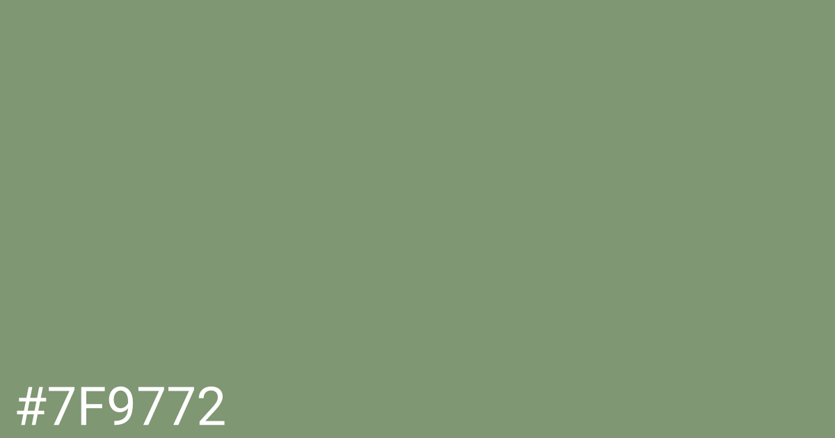 Hex color #7f9772 graphic