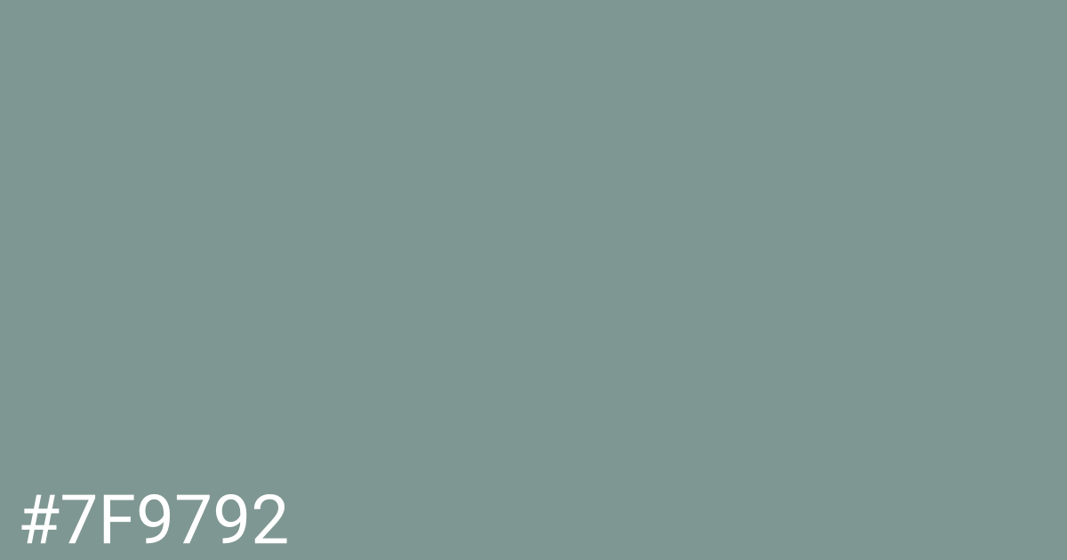 Hex color #7f9792 graphic