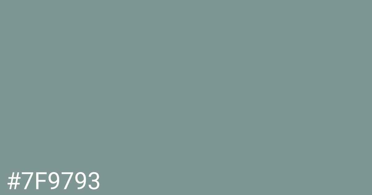 Hex color #7f9793 graphic