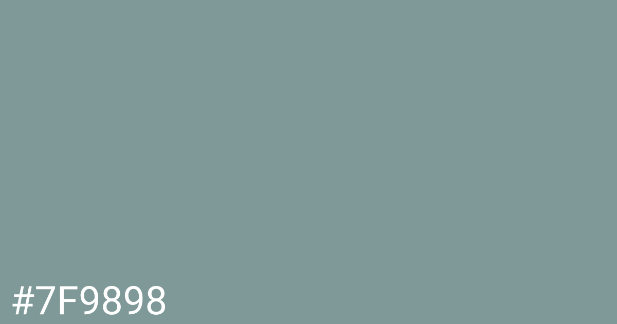 Hex color #7f9898 graphic