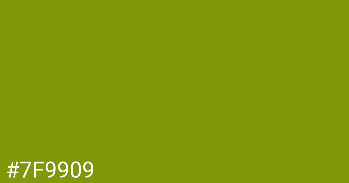 Hex color #7f9909 graphic