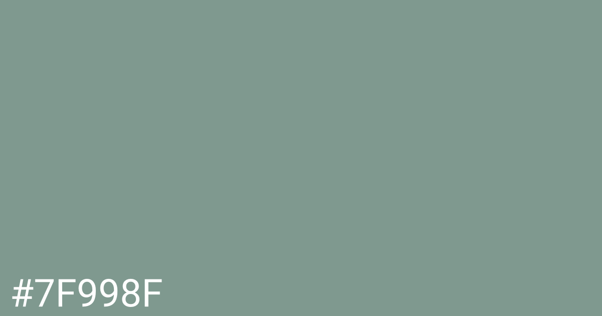 Hex color #7f998f graphic