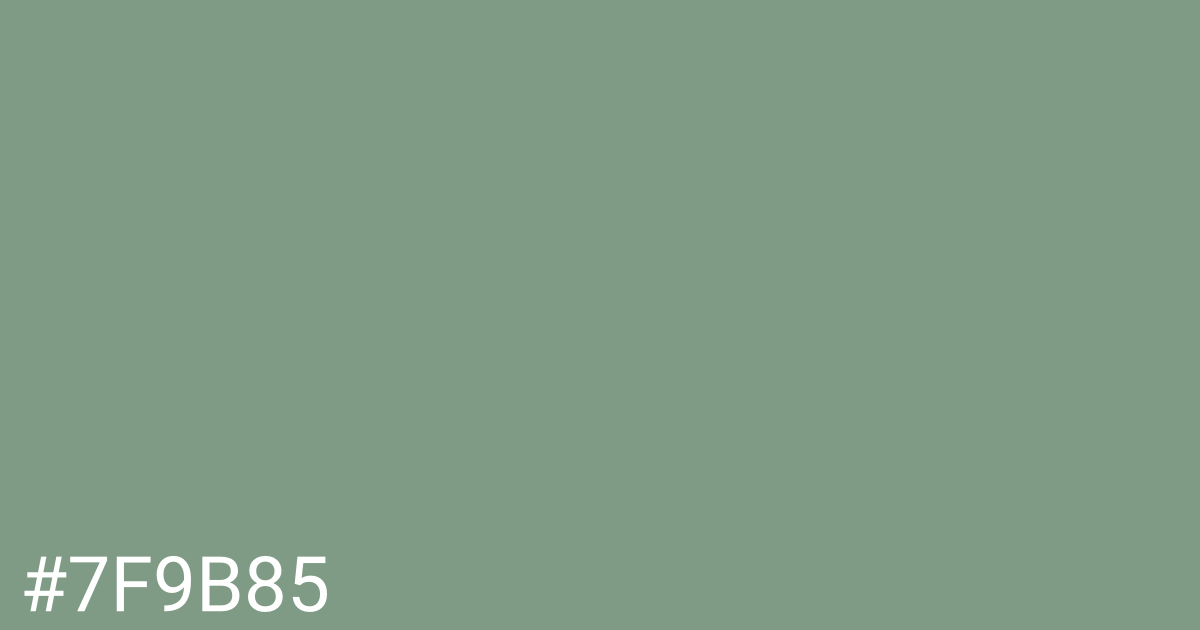 Hex color #7f9b85 graphic