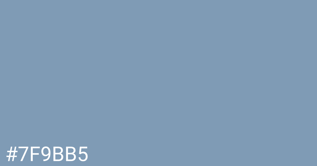 Hex color #7f9bb5 graphic