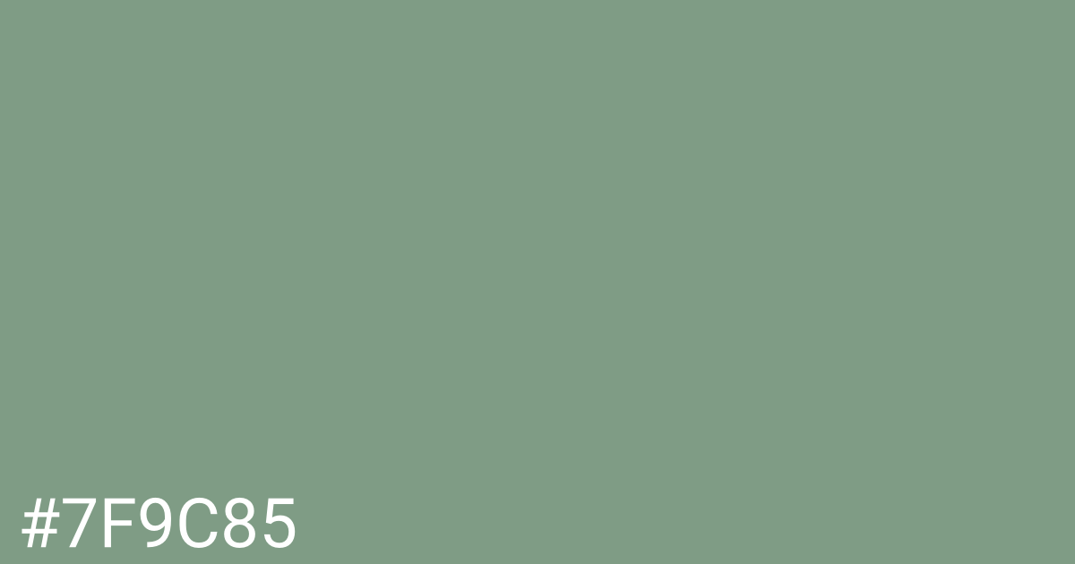 Hex color #7f9c85 graphic