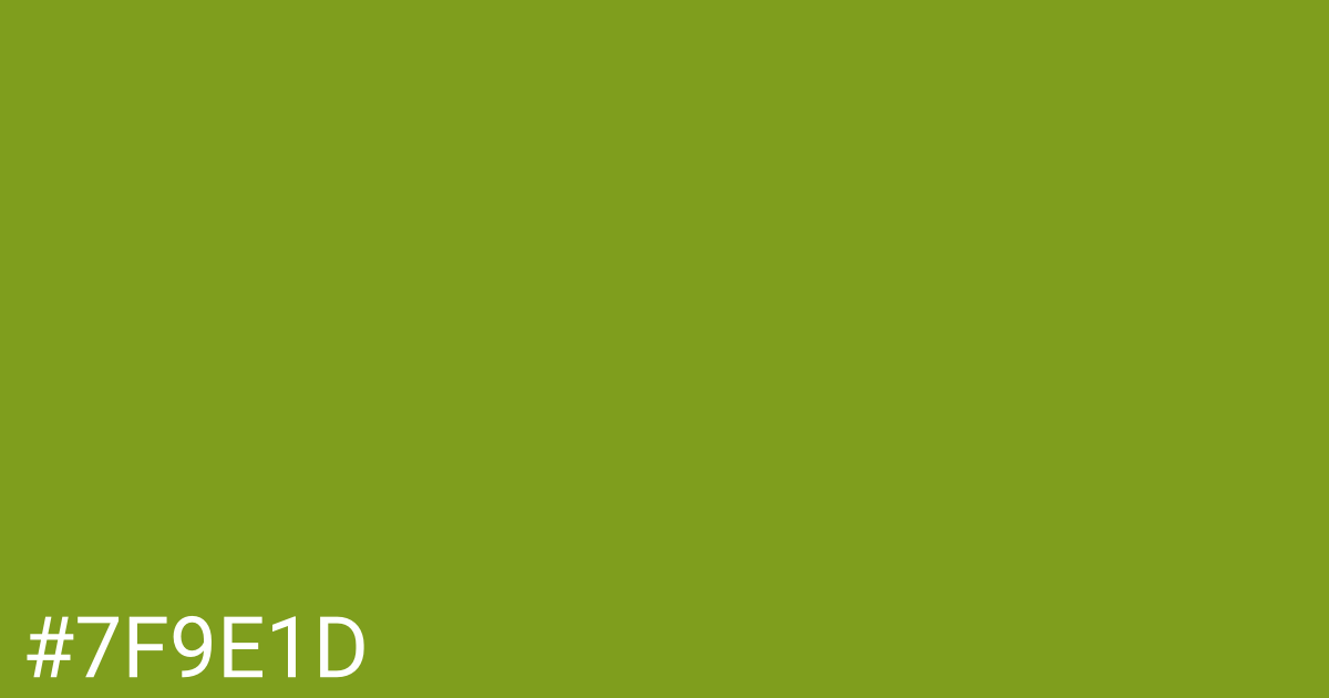 Hex color #7f9e1d graphic
