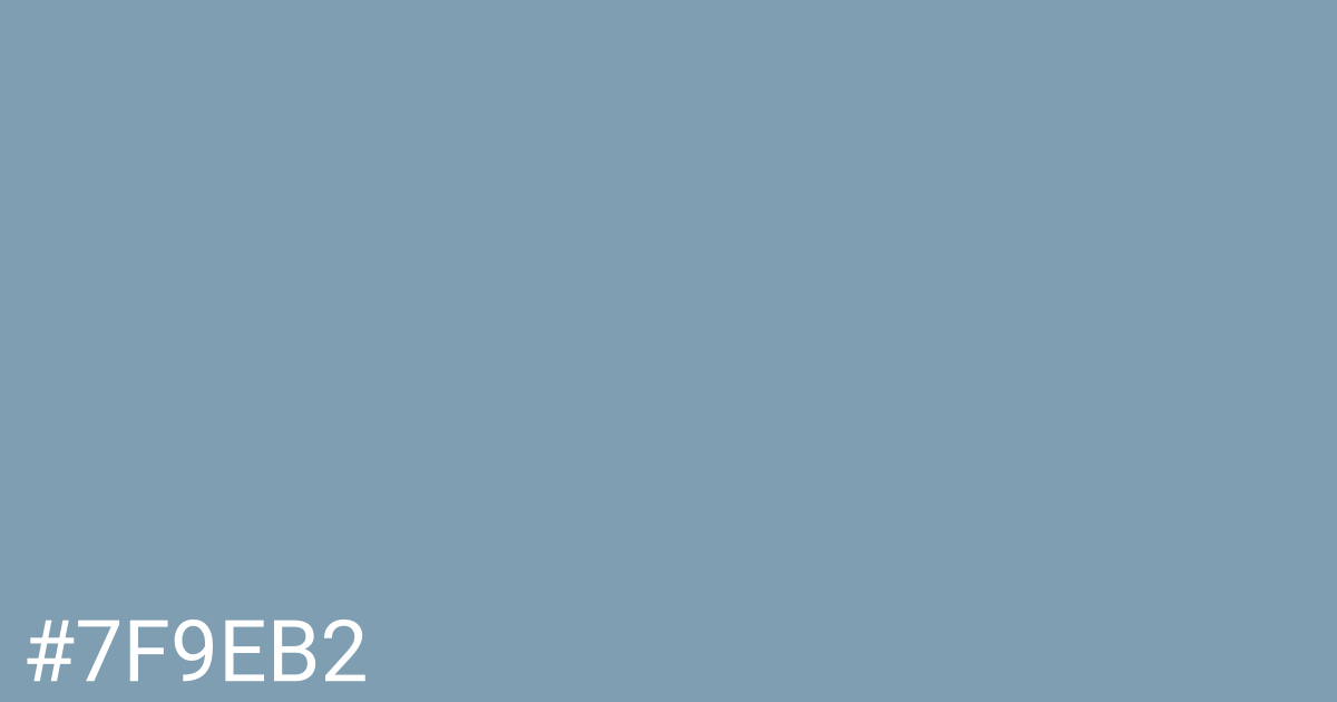 Hex color #7f9eb2 graphic