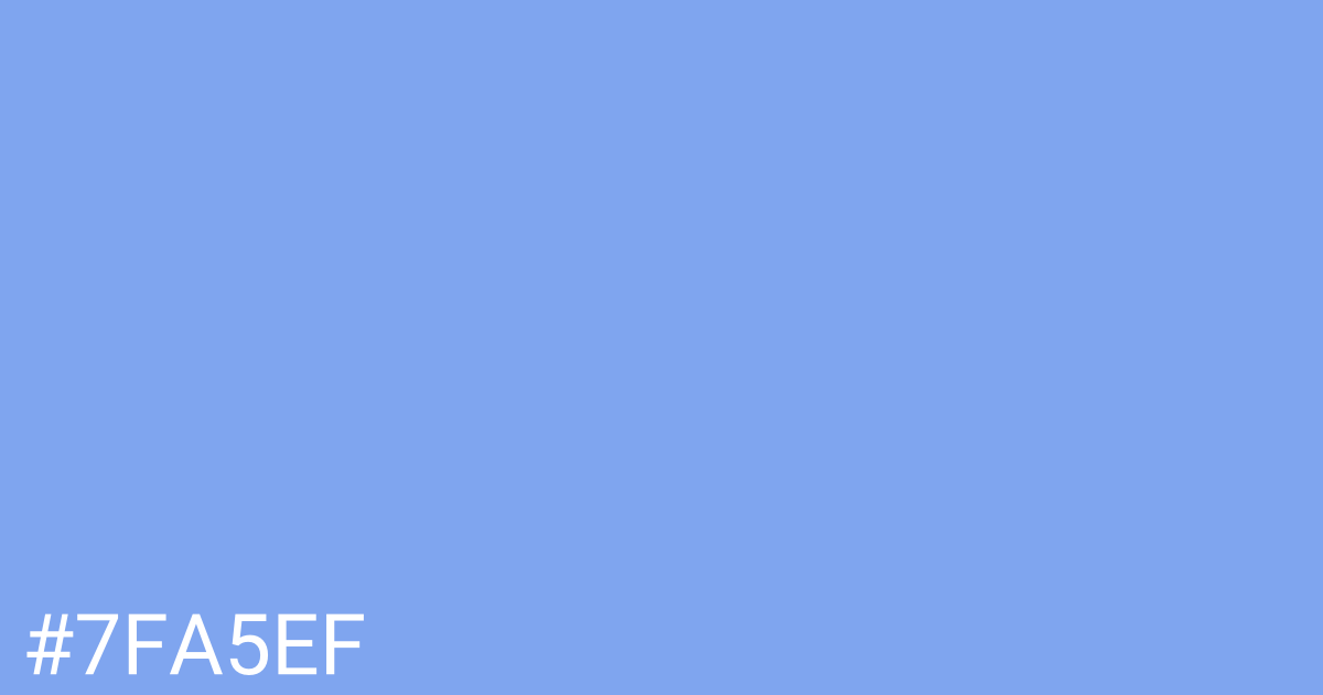 Hex color #7fa5ef graphic
