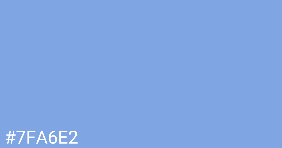 Hex color #7fa6e2 graphic