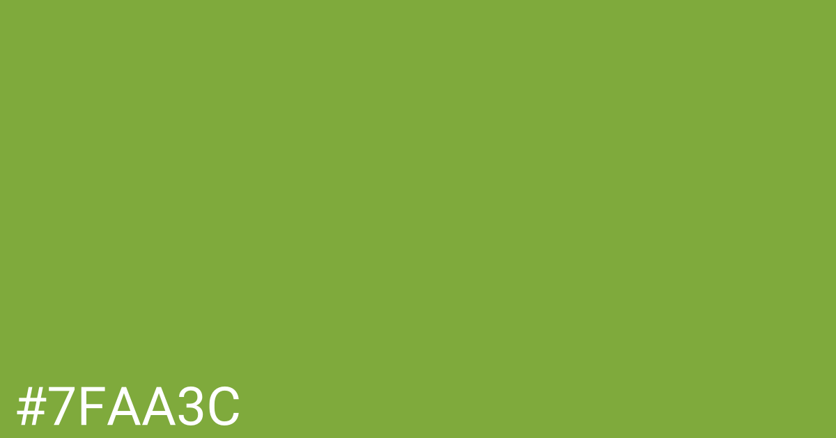 Hex color #7faa3c graphic
