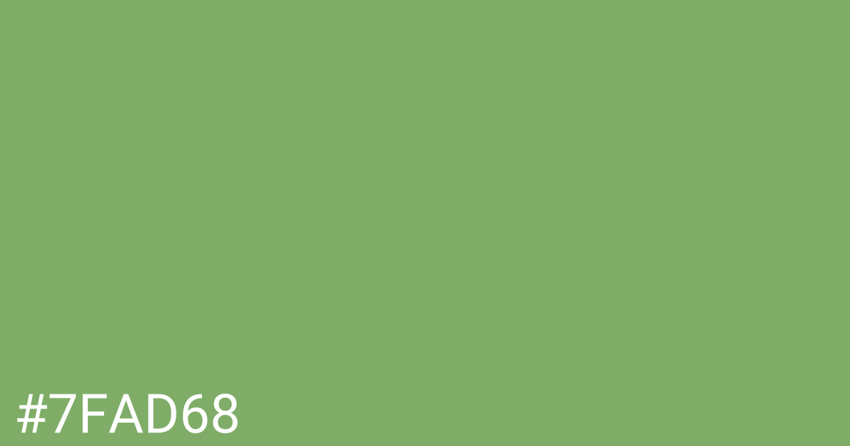 Hex color #7fad68 graphic