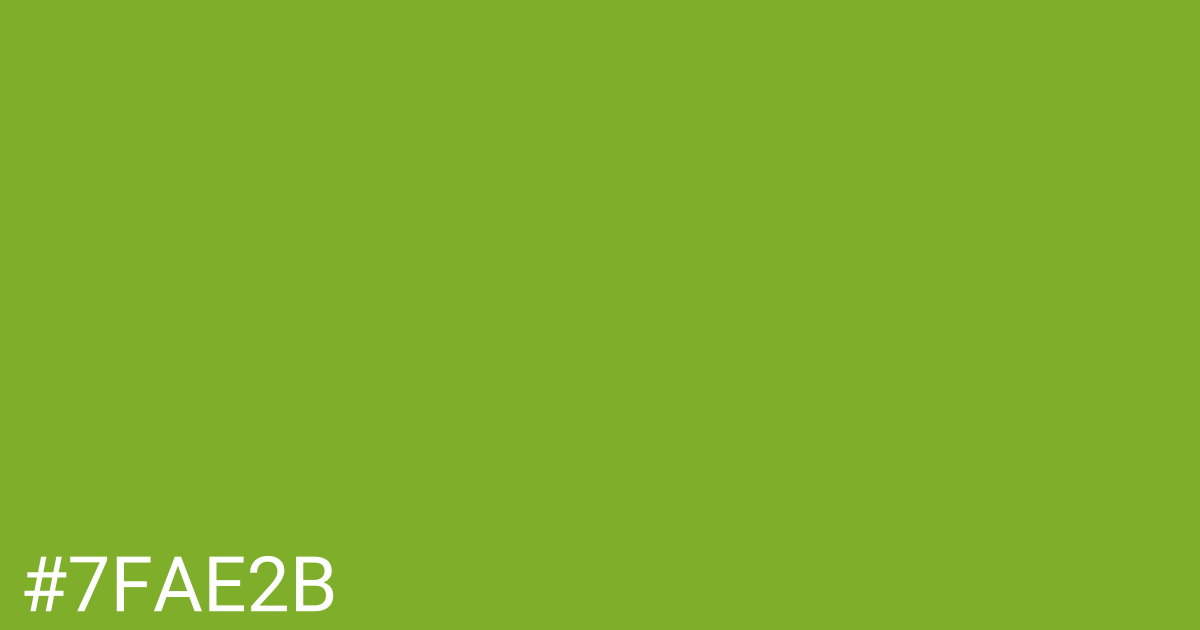 Hex color #7fae2b graphic