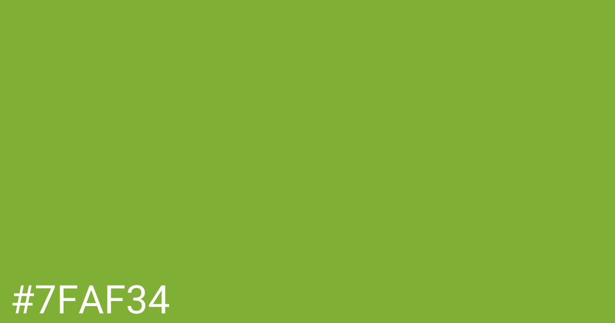 Hex color #7faf34 graphic