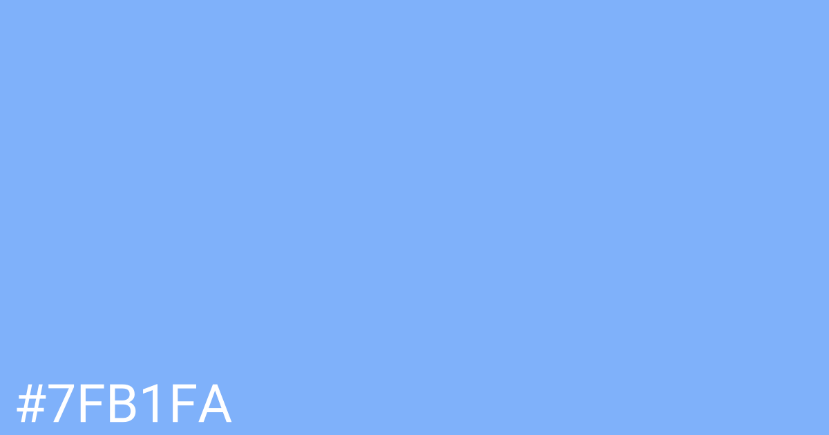 Hex color #7fb1fa graphic