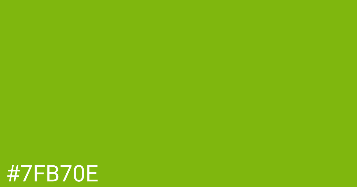 Hex color #7fb70e graphic