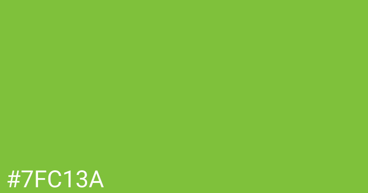 Hex color #7fc13a graphic